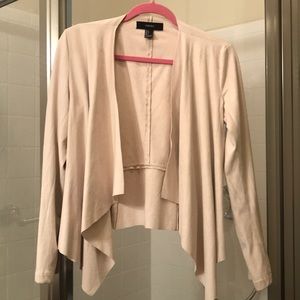 Cream colored suede Blazer